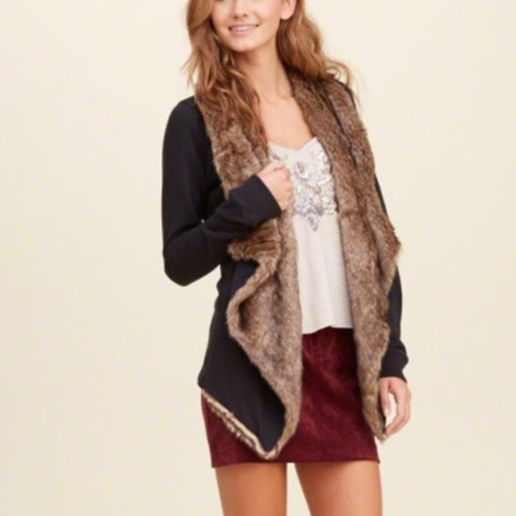 Hollister Jackets & Blazers - Hollister fur cardigan